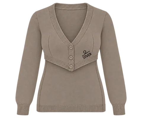 1OVER Longback Cardigan Bra — Taupe