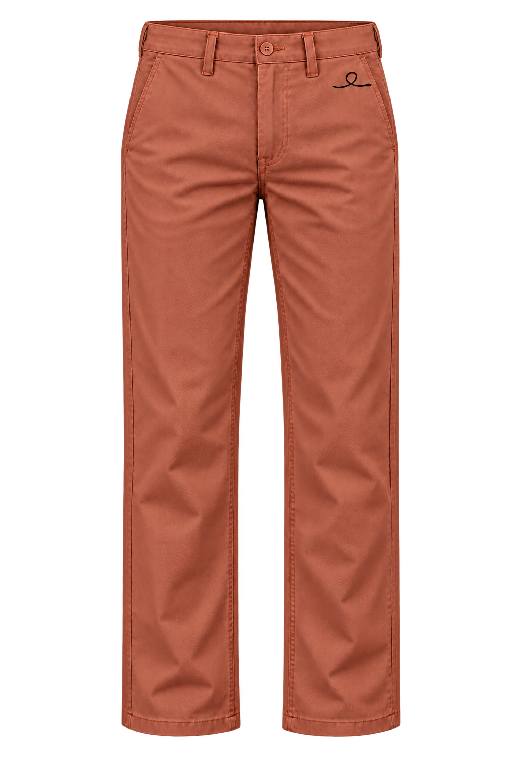1OVER Ribbon Cotton Chinos — Terracotta