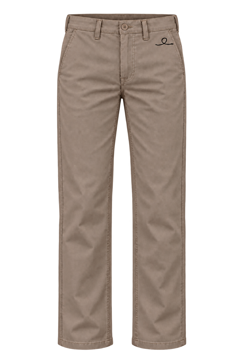 1OVER Ribbon Cotton Chinos — Taupe