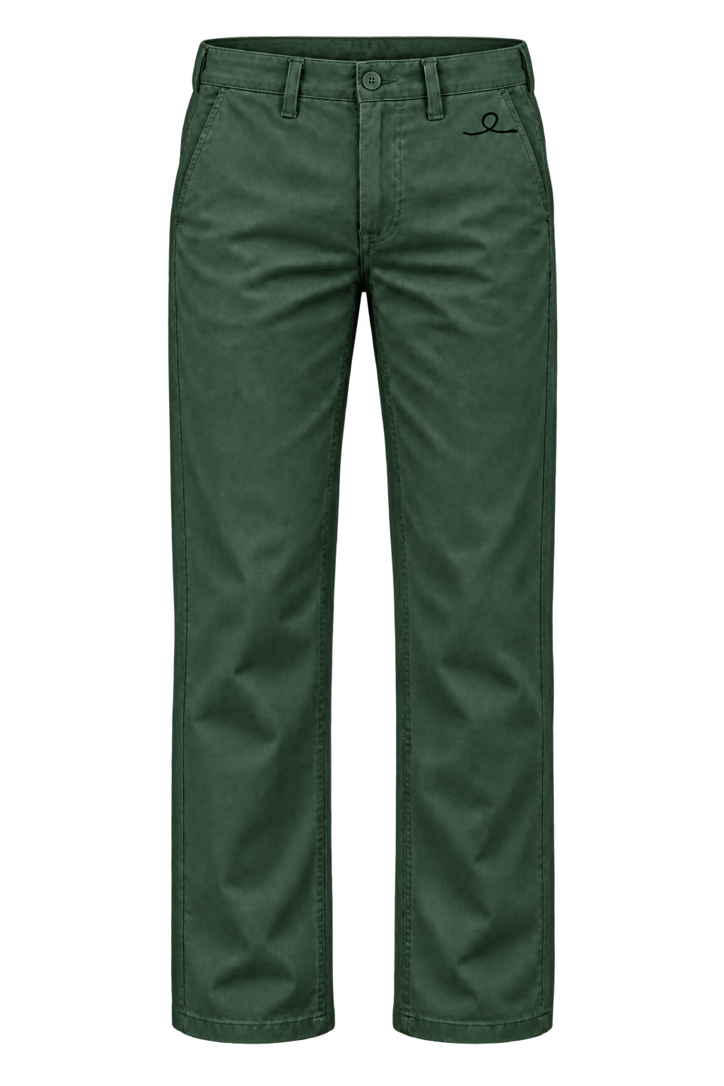 1OVER Ribbon Cotton Chinos — Bottle Green