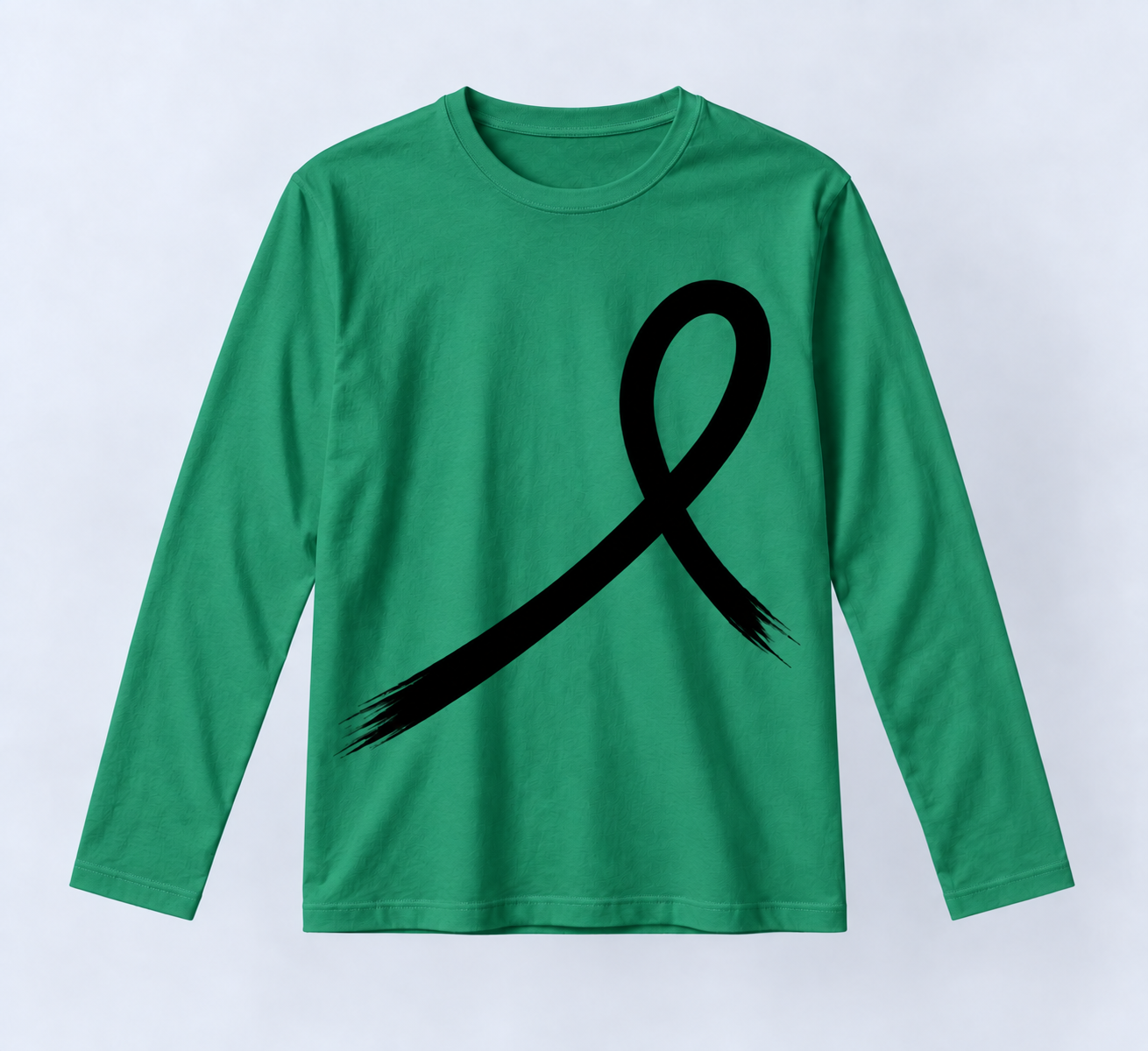 1OVER Ribbon Long Sleeve Tee — Emerald