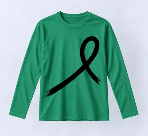 1OVER Ribbon Long Sleeve Tee — Emerald