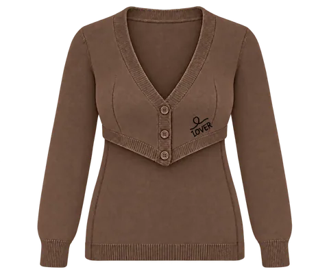 1OVER Longback Cardigan Bra — Cocoa