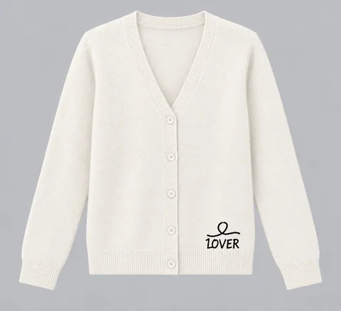 1OVER V-Neck Cardigan — Pearl