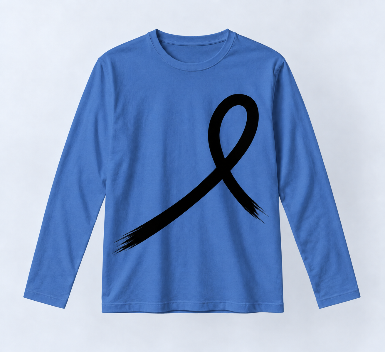1OVER Ribbon Long Sleeve Tee — Cobalt
