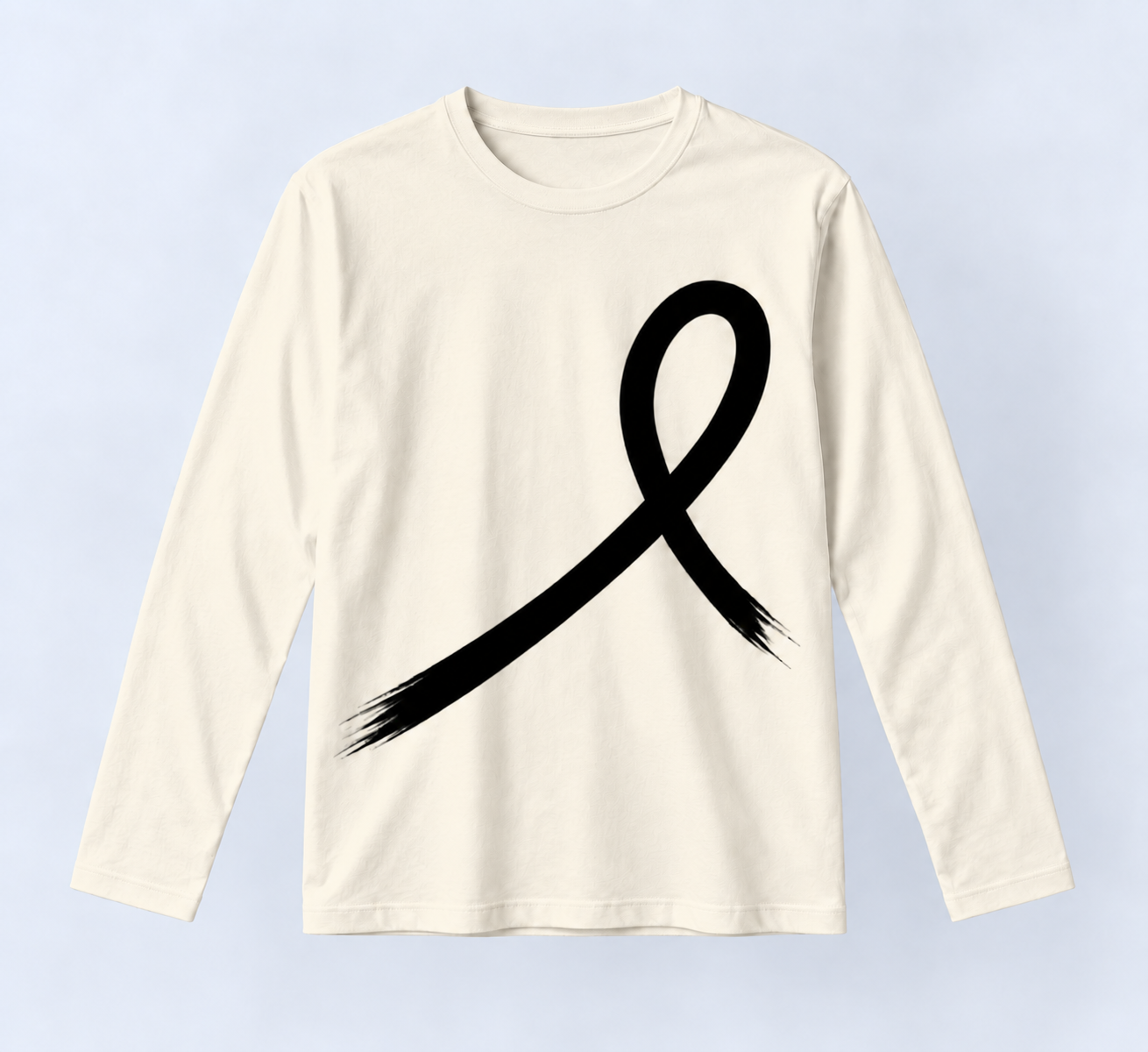 1OVER Ribbon Long Sleeve Tee — Ivory