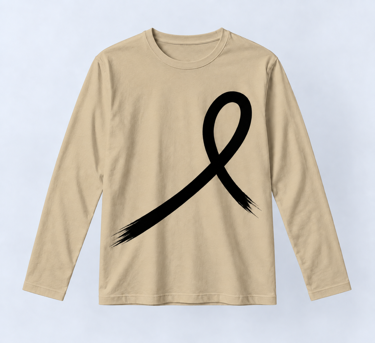 1OVER Ribbon Long Sleeve Tee — Sand