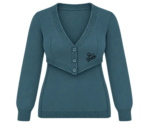 1OVER Longback Cardigan Bra — Petrol