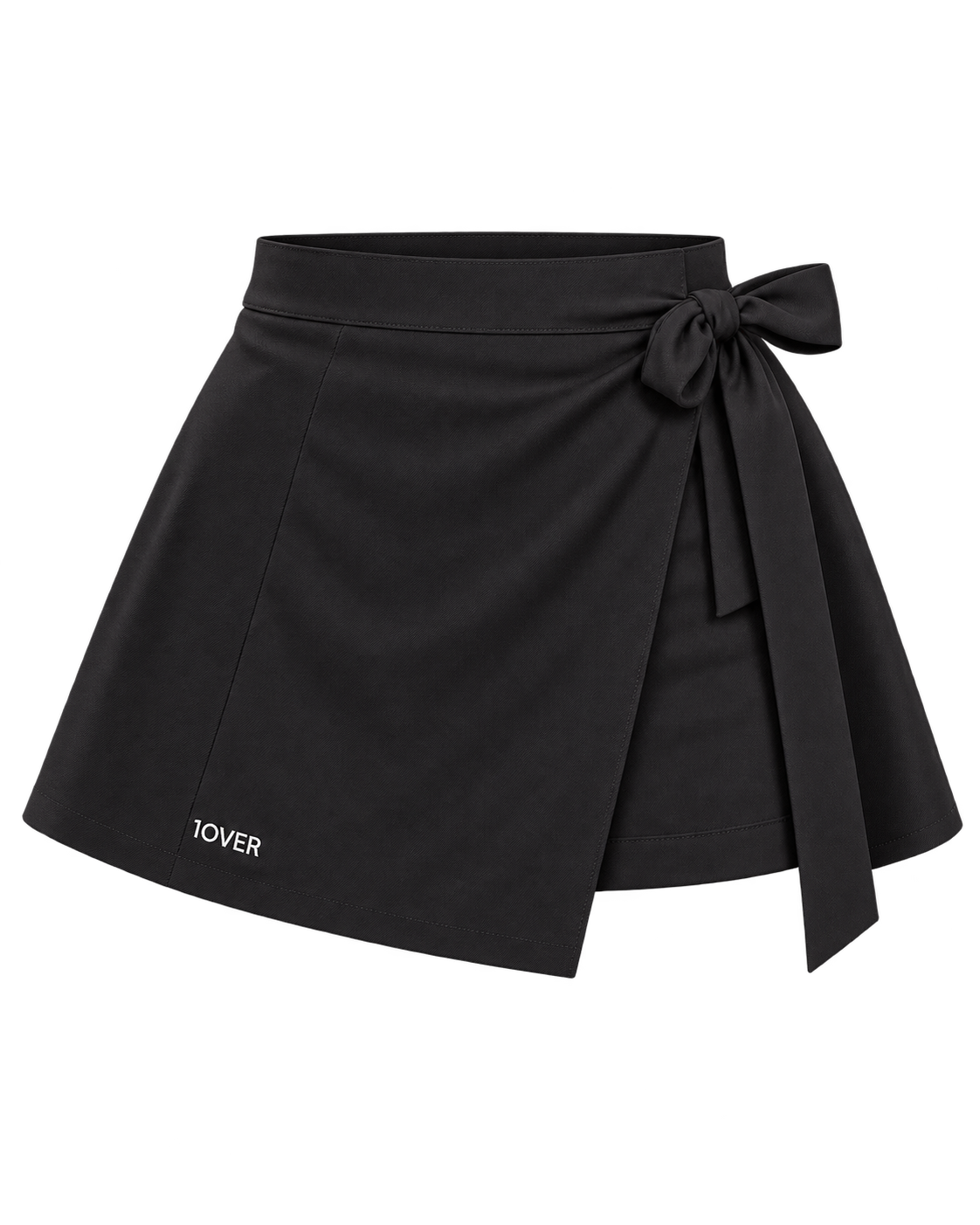 1OVER Ribbon Wrap Skort — Black