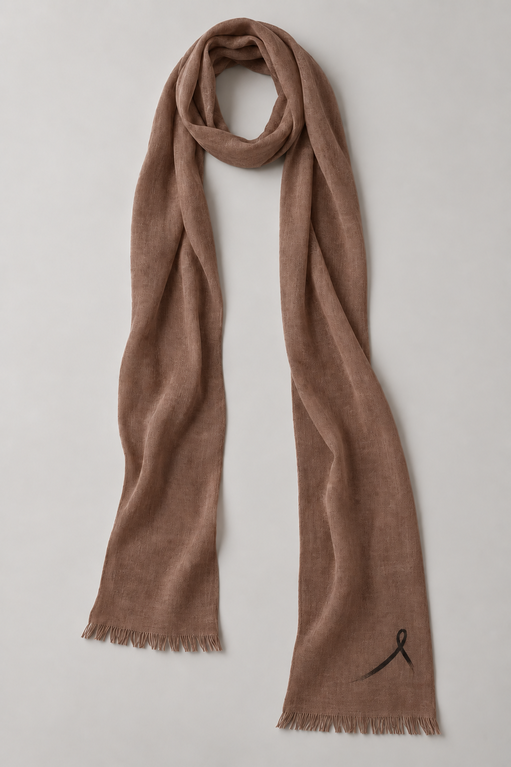 1OVER Ribbon Skinny Scarf — Cocoa