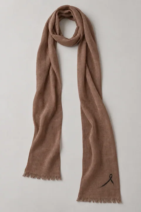 1OVER Ribbon Skinny Scarf — Cocoa