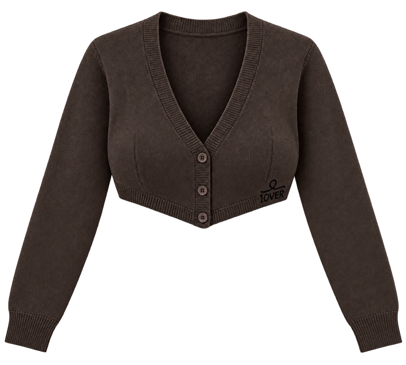 1OVER Cardigan Bra Top — Espresso