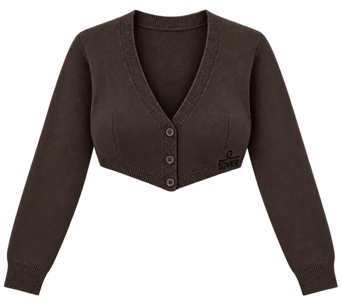 1OVER Cardigan Bra Top — Espresso