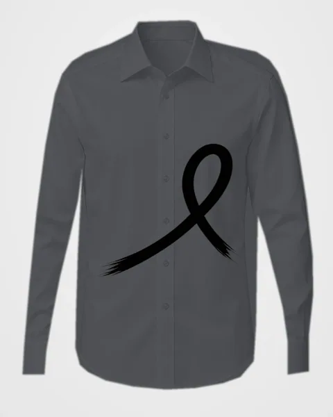 1OVER Ribbon Brush Dress Shirt — Charcoal Gray