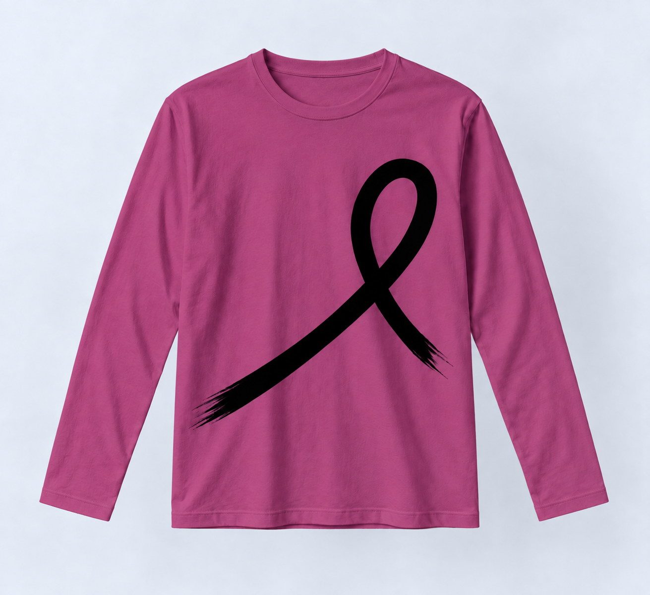 1OVER Ribbon Long Sleeve Tee — Magenta