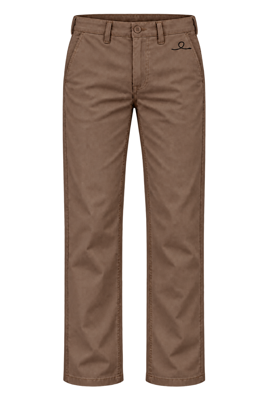 1OVER Ribbon Cotton Chinos — Walnut