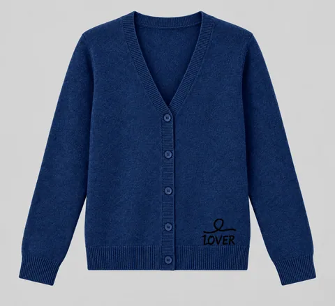 1OVER V-Neck Cardigan — Indigo