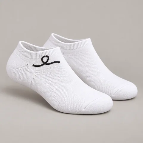 1OVER Women's Ribbon Low-Cut Socks — White