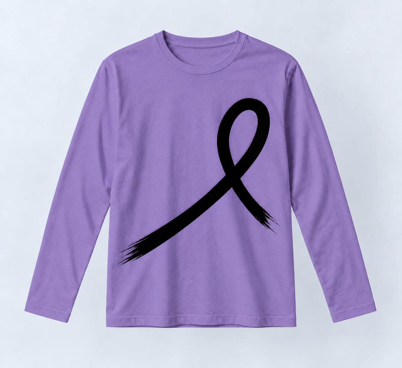 1OVER Ribbon Long Sleeve Tee — Violet